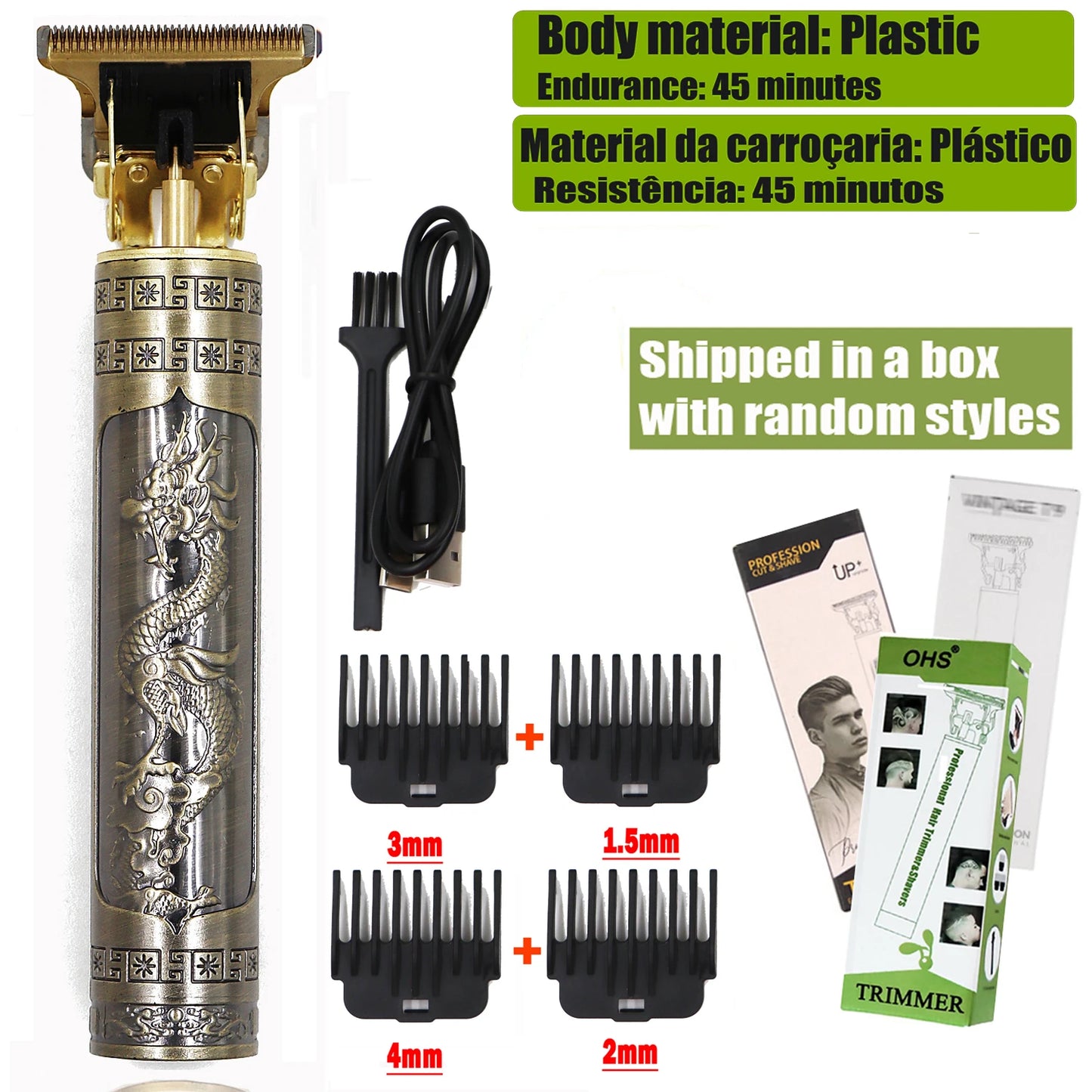 Máquina de cortar cabelo T9, reparo, barba, barbear, aparador de pelos corporais, máquina elétrica, máquina de corte de cabelo masculina, 0 mm, barbeiro, barbeador
