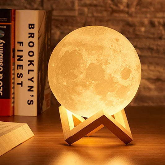 Luz de livro LED Moon Light Galaxy Light, Luz noturna lunar, Menina, Menino, Presente de aniversário infantil, Decoração de quarto Iluminação interna