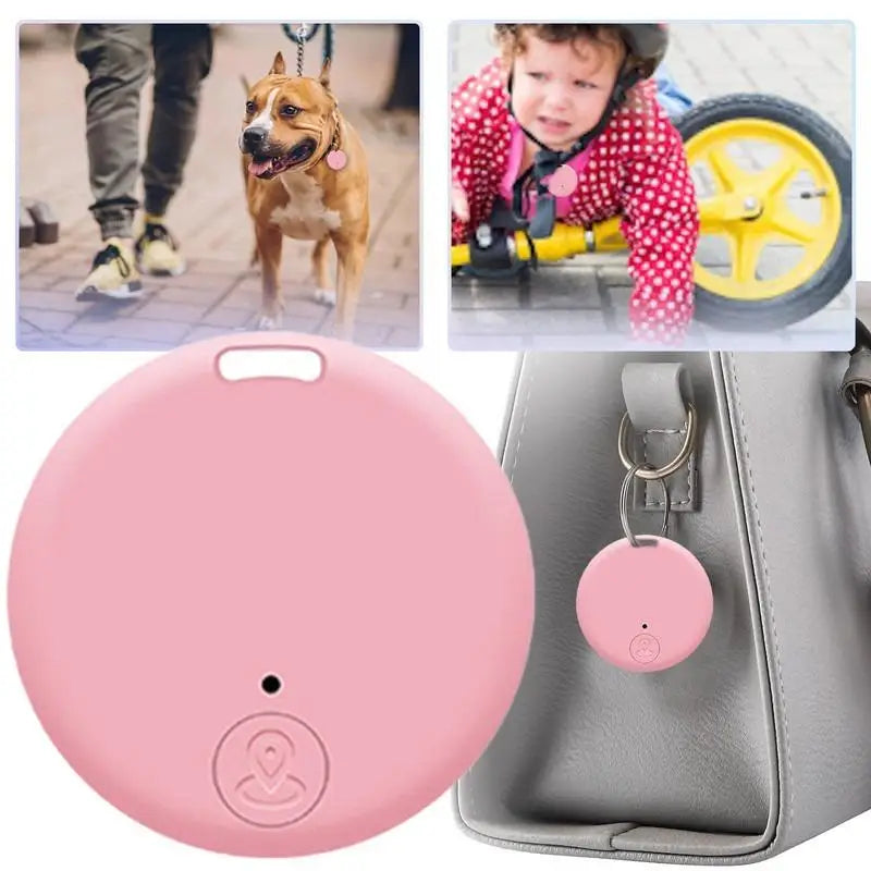 Mini Localizador GPS Anti-Perda Alarme Carteira Chaveiro Etiqueta Inteligente Rastreador Compatível com Bluetooth Chaveiro Rastreador para Cães e Animais de Estimação Localizador de Chaves