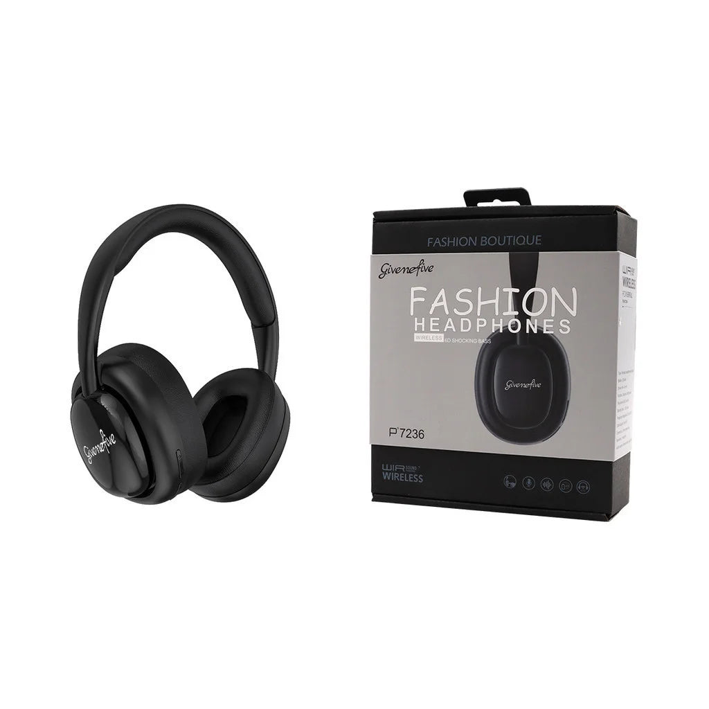 P7236 Fone de ouvido sem fio com iluminação, redução de ruído, estéreo, fones de ouvido para computador, jogos, escritório,