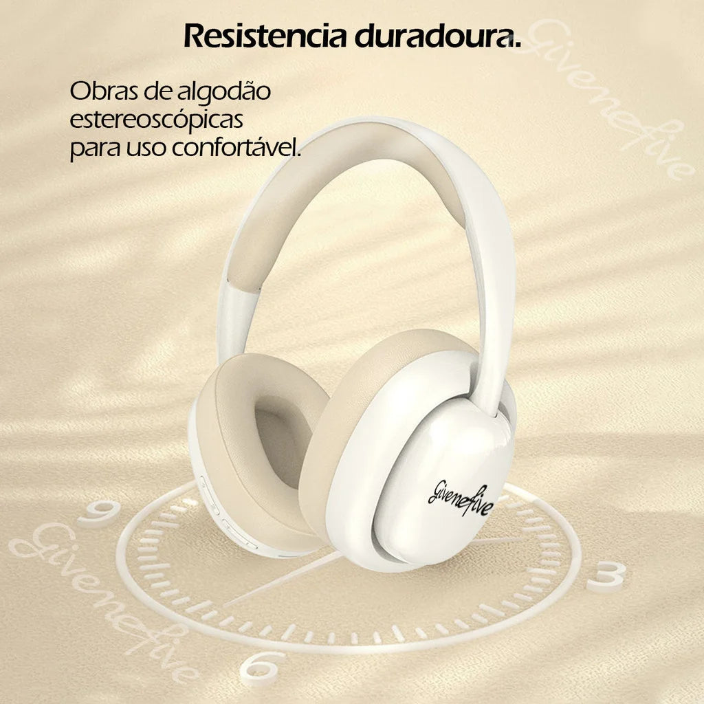 P7236 Fone de ouvido sem fio com iluminação, redução de ruído, estéreo, fones de ouvido para computador, jogos, escritório,