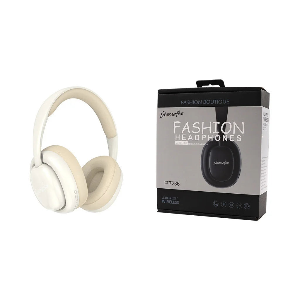 P7236 Fone de ouvido sem fio com iluminação, redução de ruído, estéreo, fones de ouvido para computador, jogos, escritório,