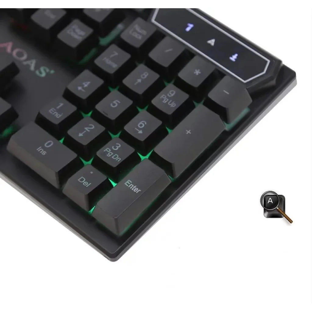 Kit teclado e mouse gamer M300 português brasileiro na cor preta