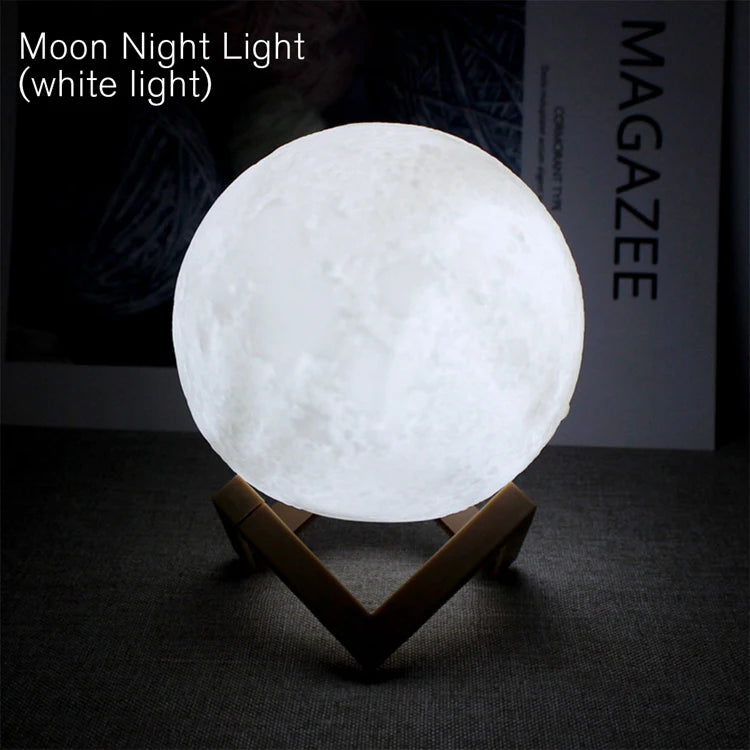 Luz de livro LED Moon Light Galaxy Light, Luz noturna lunar, Menina, Menino, Presente de aniversário infantil, Decoração de quarto Iluminação interna
