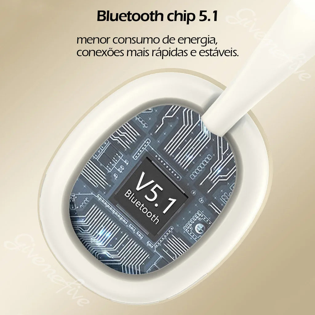 P7236 Fone de ouvido sem fio com iluminação, redução de ruído, estéreo, fones de ouvido para computador, jogos, escritório,