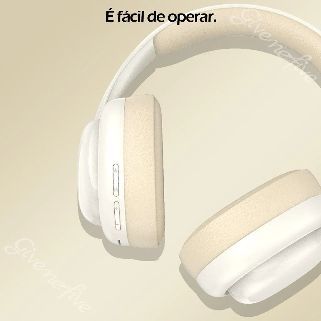 P7236 Fone de ouvido sem fio com iluminação, redução de ruído, estéreo, fones de ouvido para computador, jogos, escritório,