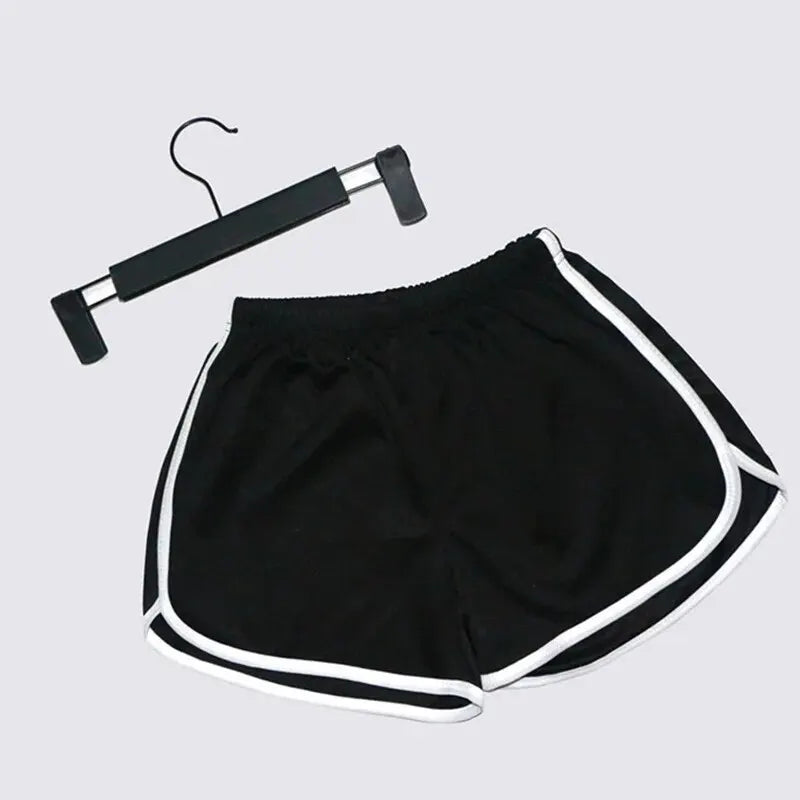 Shorts elásticos femininos, caimento solto, secagem rápida, para corrida no verão, fitness, lazer e uso externo. Instagram