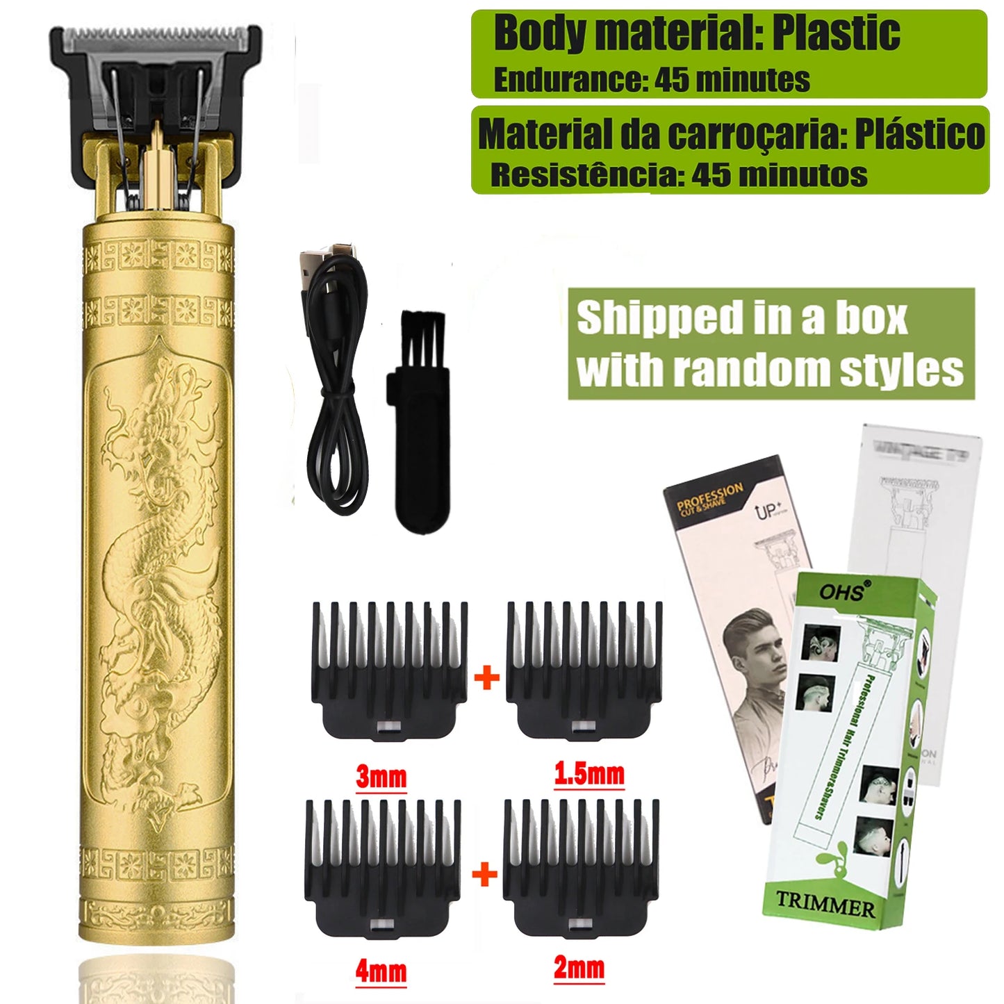 Máquina de cortar cabelo T9, reparo, barba, barbear, aparador de pelos corporais, máquina elétrica, máquina de corte de cabelo masculina, 0 mm, barbeiro, barbeador