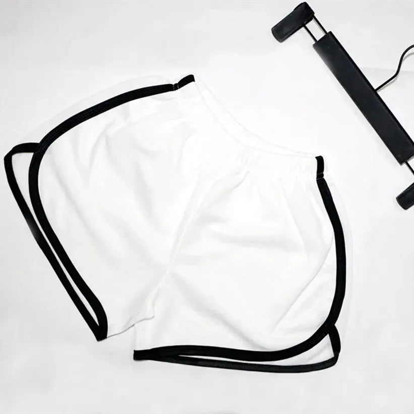 Shorts elásticos femininos, caimento solto, secagem rápida, para corrida no verão, fitness, lazer e uso externo. Instagram