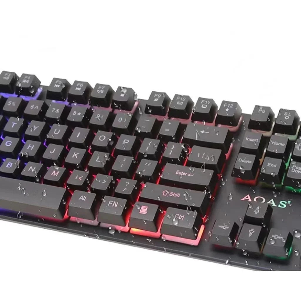 Kit teclado e mouse gamer M300 português brasileiro na cor preta